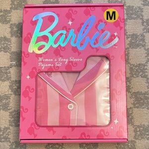 Barbie Pink and White Striped Pajama Set